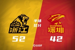 半场战报-广厦领先深圳10分 孙铭徽7助 贺希宁10分