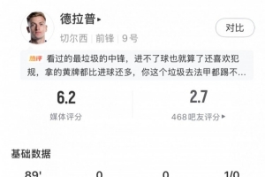 去夏3000万镑加盟！德拉普对热刺多项数据挂零，英超27战仅1球