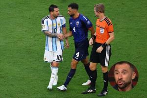 佛得角后卫：比赛中轻轻推了下梅西，他有点生气跟我说我犯规了
