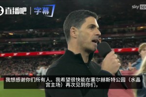 阿尔特塔赛后激励枪迷：希望在水晶宫主场以及布达佩斯再见到你们